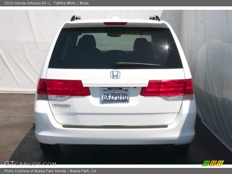 Taffeta White / Beige 2010 Honda Odyssey EX-L