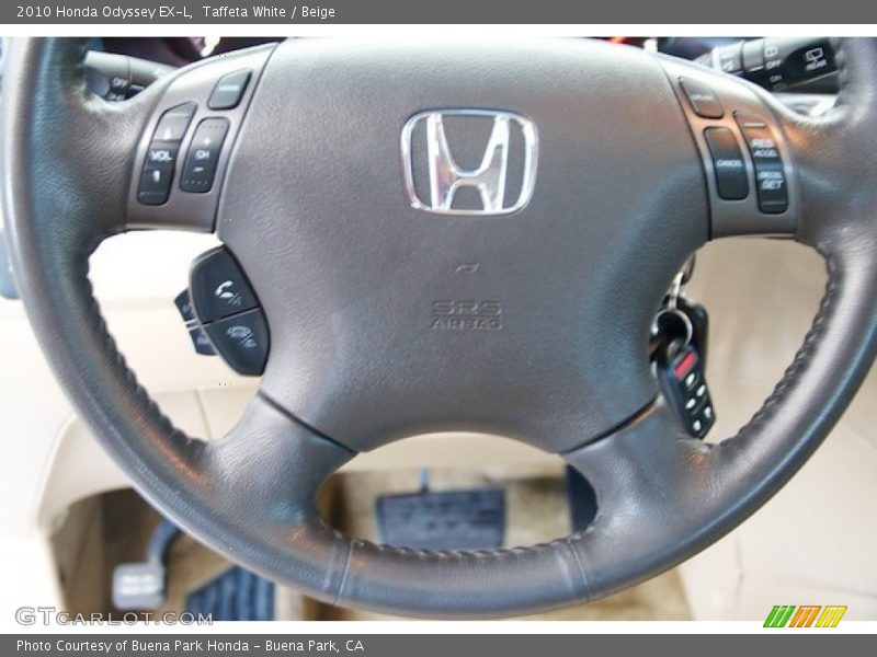 Taffeta White / Beige 2010 Honda Odyssey EX-L