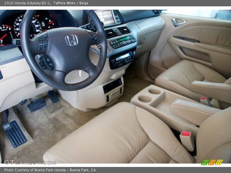 Taffeta White / Beige 2010 Honda Odyssey EX-L