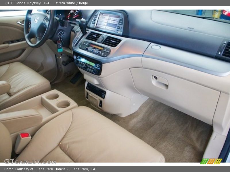 Taffeta White / Beige 2010 Honda Odyssey EX-L