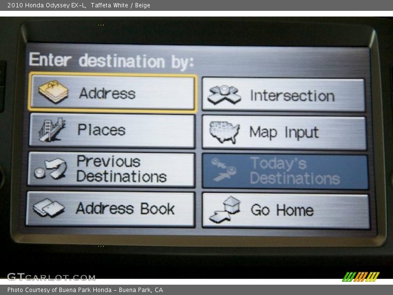Taffeta White / Beige 2010 Honda Odyssey EX-L