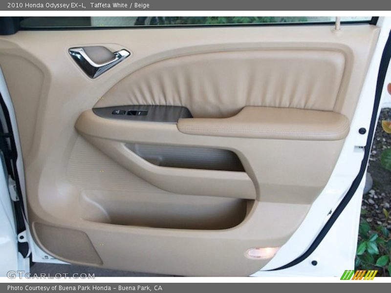 Taffeta White / Beige 2010 Honda Odyssey EX-L