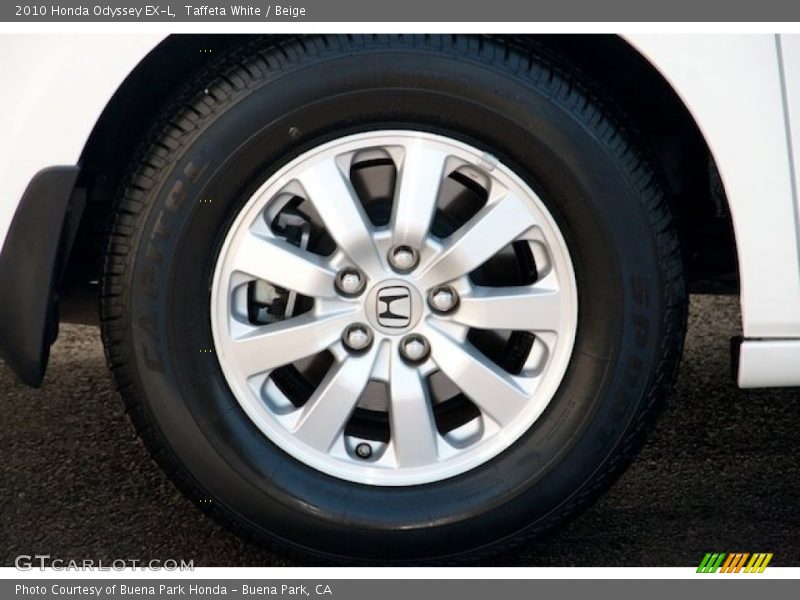 Taffeta White / Beige 2010 Honda Odyssey EX-L