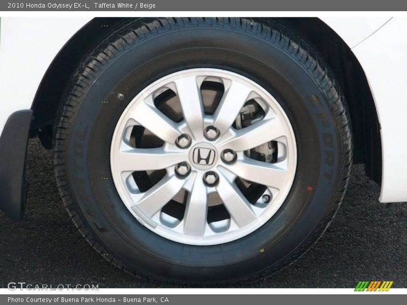 Taffeta White / Beige 2010 Honda Odyssey EX-L