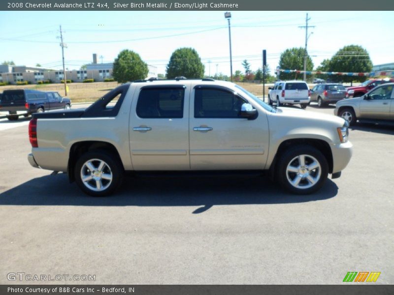 Silver Birch Metallic / Ebony/Light Cashmere 2008 Chevrolet Avalanche LTZ 4x4