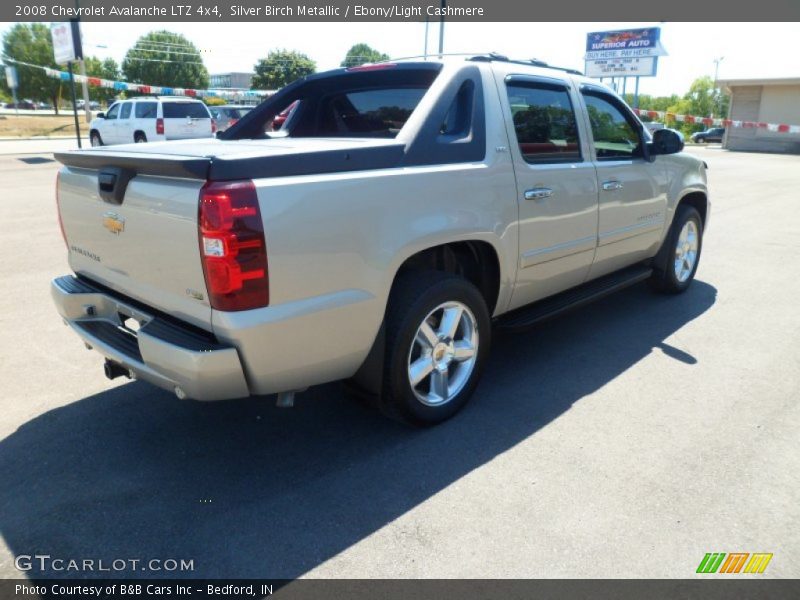Silver Birch Metallic / Ebony/Light Cashmere 2008 Chevrolet Avalanche LTZ 4x4