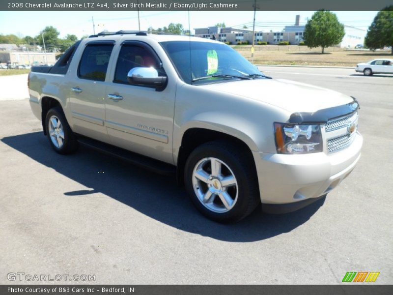 Silver Birch Metallic / Ebony/Light Cashmere 2008 Chevrolet Avalanche LTZ 4x4