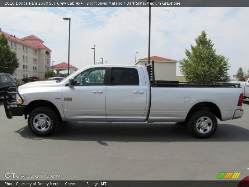 Bright Silver Metallic / Dark Slate/Medium Graystone 2010 Dodge Ram 2500 SLT Crew Cab 4x4