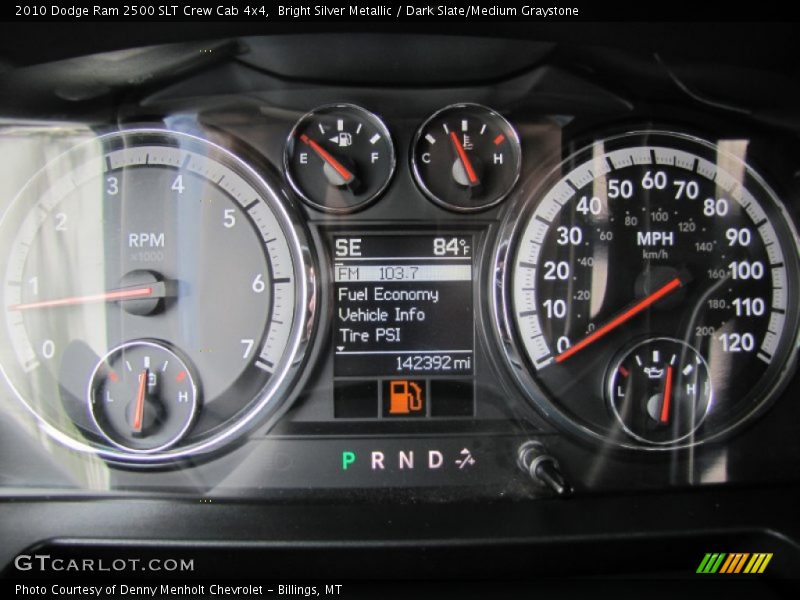 Bright Silver Metallic / Dark Slate/Medium Graystone 2010 Dodge Ram 2500 SLT Crew Cab 4x4