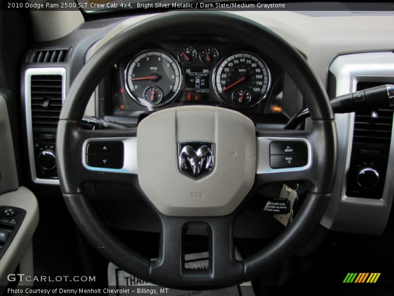 Bright Silver Metallic / Dark Slate/Medium Graystone 2010 Dodge Ram 2500 SLT Crew Cab 4x4