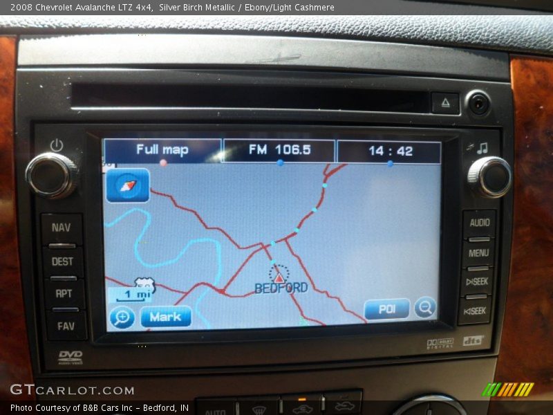 Navigation of 2008 Avalanche LTZ 4x4