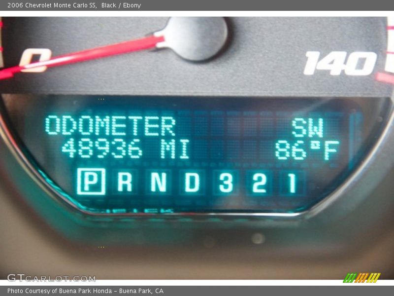 Black / Ebony 2006 Chevrolet Monte Carlo SS