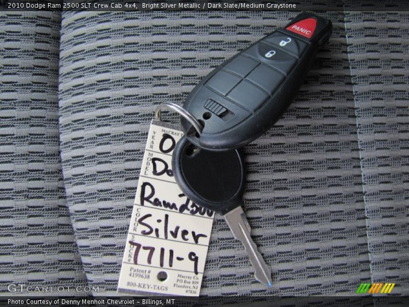 Bright Silver Metallic / Dark Slate/Medium Graystone 2010 Dodge Ram 2500 SLT Crew Cab 4x4
