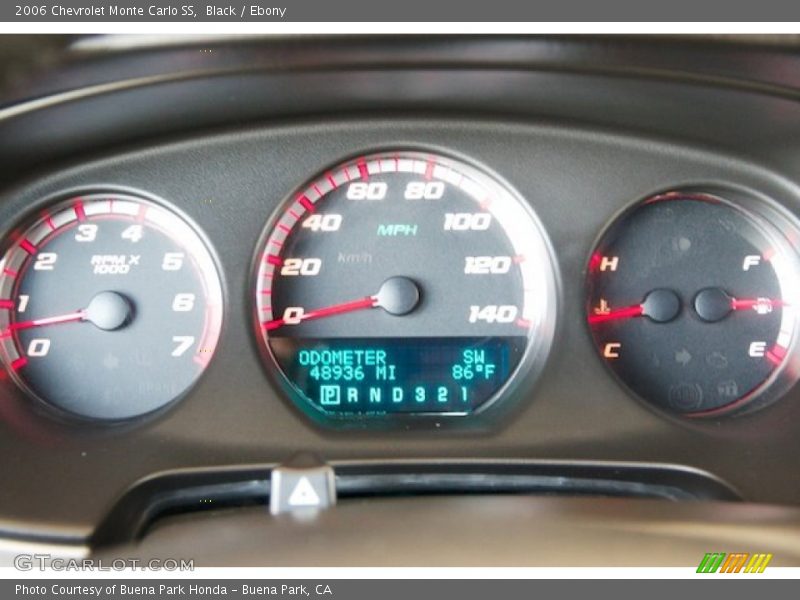 Black / Ebony 2006 Chevrolet Monte Carlo SS