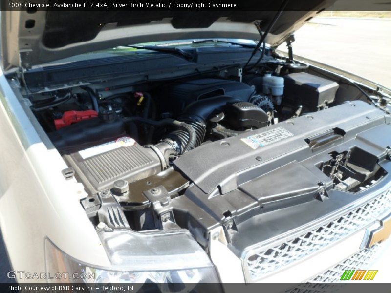 Silver Birch Metallic / Ebony/Light Cashmere 2008 Chevrolet Avalanche LTZ 4x4