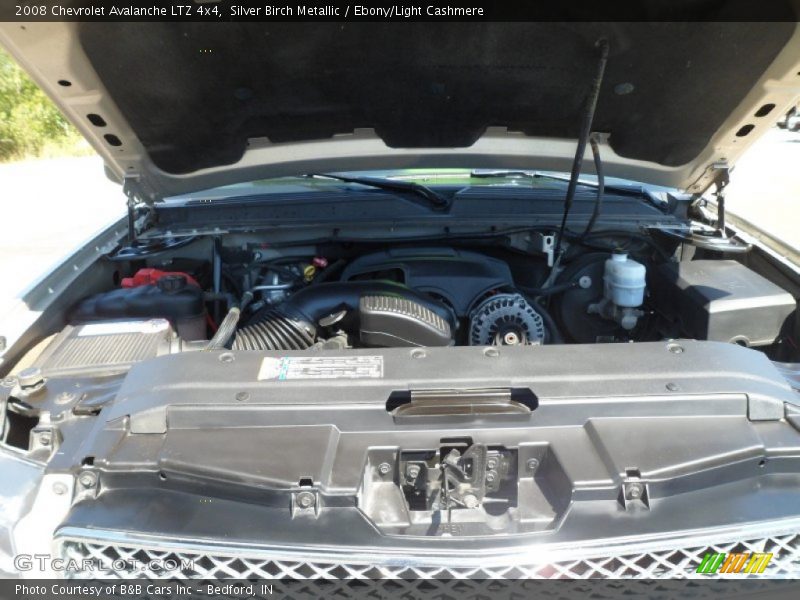 Silver Birch Metallic / Ebony/Light Cashmere 2008 Chevrolet Avalanche LTZ 4x4