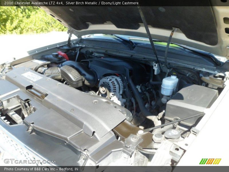 Silver Birch Metallic / Ebony/Light Cashmere 2008 Chevrolet Avalanche LTZ 4x4