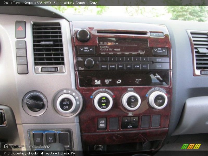 Super White / Graphite Gray 2011 Toyota Sequoia SR5 4WD