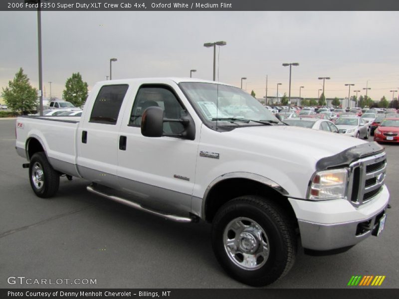 Oxford White / Medium Flint 2006 Ford F350 Super Duty XLT Crew Cab 4x4