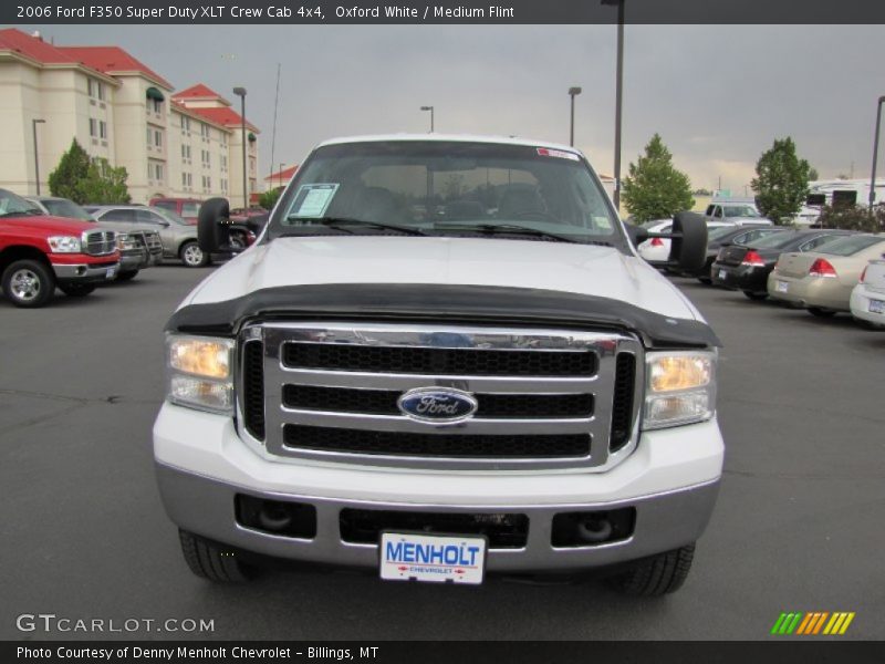 Oxford White / Medium Flint 2006 Ford F350 Super Duty XLT Crew Cab 4x4