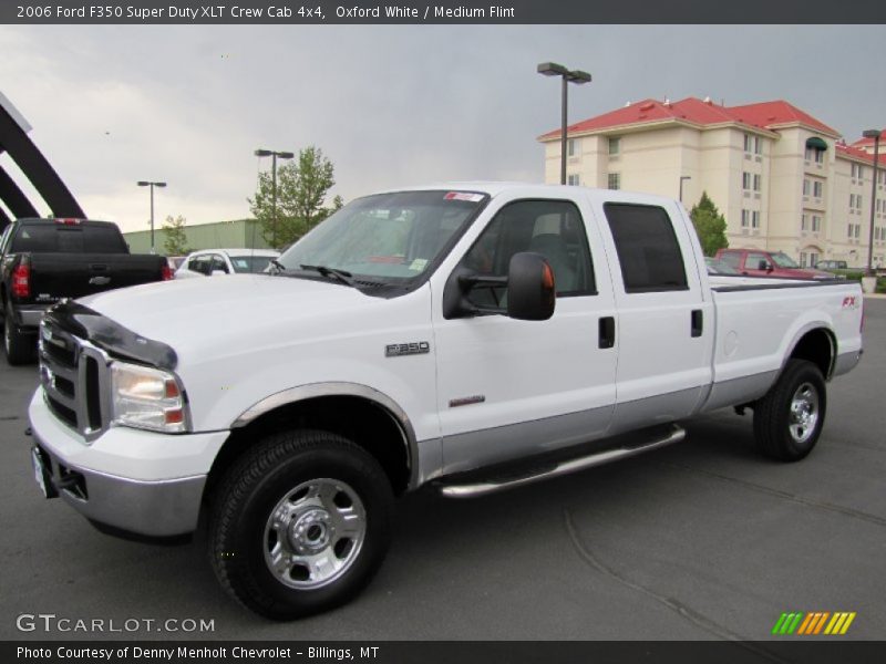 Oxford White / Medium Flint 2006 Ford F350 Super Duty XLT Crew Cab 4x4