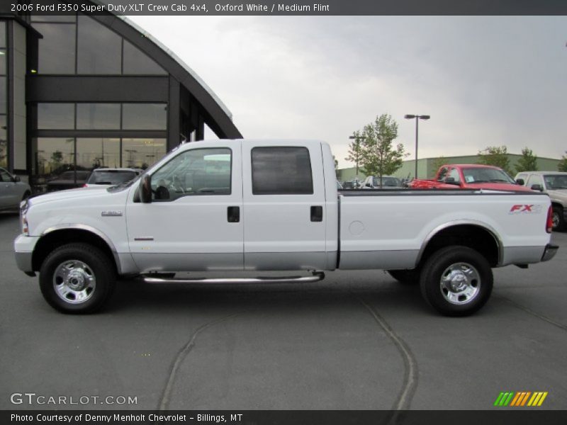 Oxford White / Medium Flint 2006 Ford F350 Super Duty XLT Crew Cab 4x4