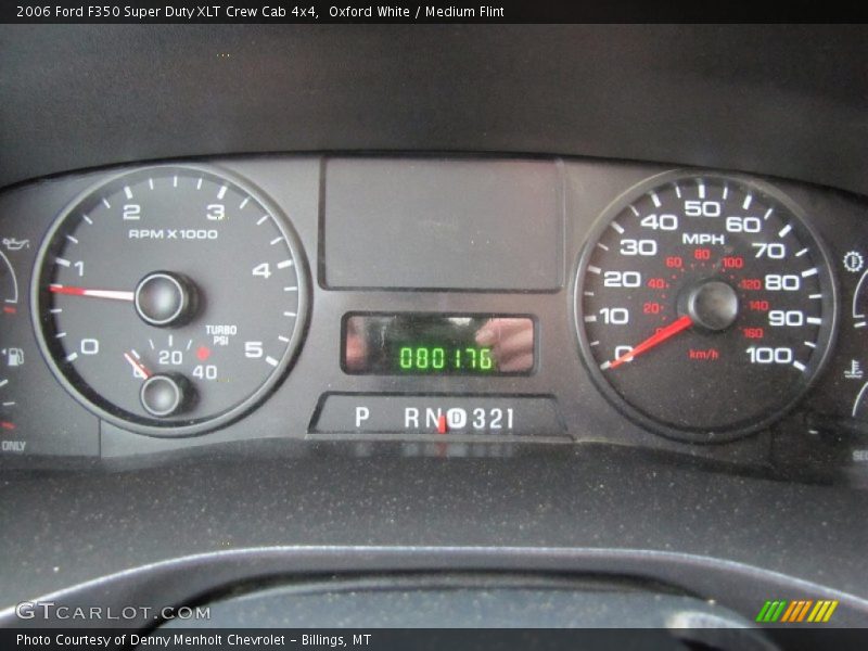 Oxford White / Medium Flint 2006 Ford F350 Super Duty XLT Crew Cab 4x4