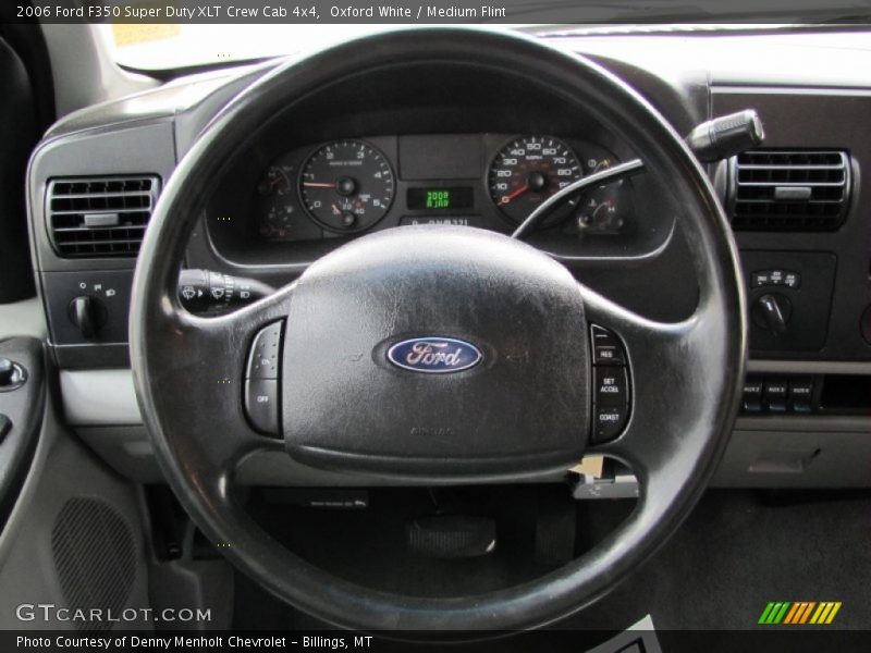 Oxford White / Medium Flint 2006 Ford F350 Super Duty XLT Crew Cab 4x4