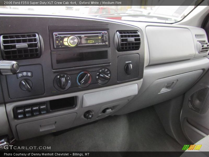 Oxford White / Medium Flint 2006 Ford F350 Super Duty XLT Crew Cab 4x4