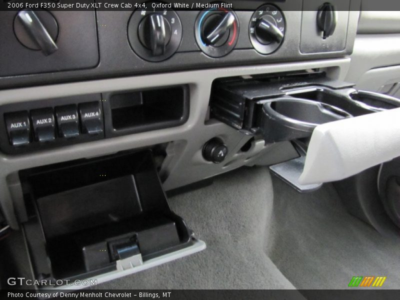 Oxford White / Medium Flint 2006 Ford F350 Super Duty XLT Crew Cab 4x4