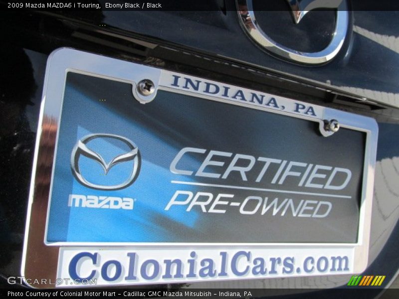 Ebony Black / Black 2009 Mazda MAZDA6 i Touring