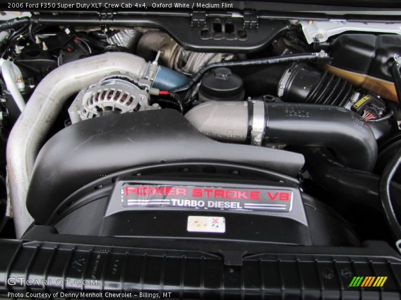 Oxford White / Medium Flint 2006 Ford F350 Super Duty XLT Crew Cab 4x4