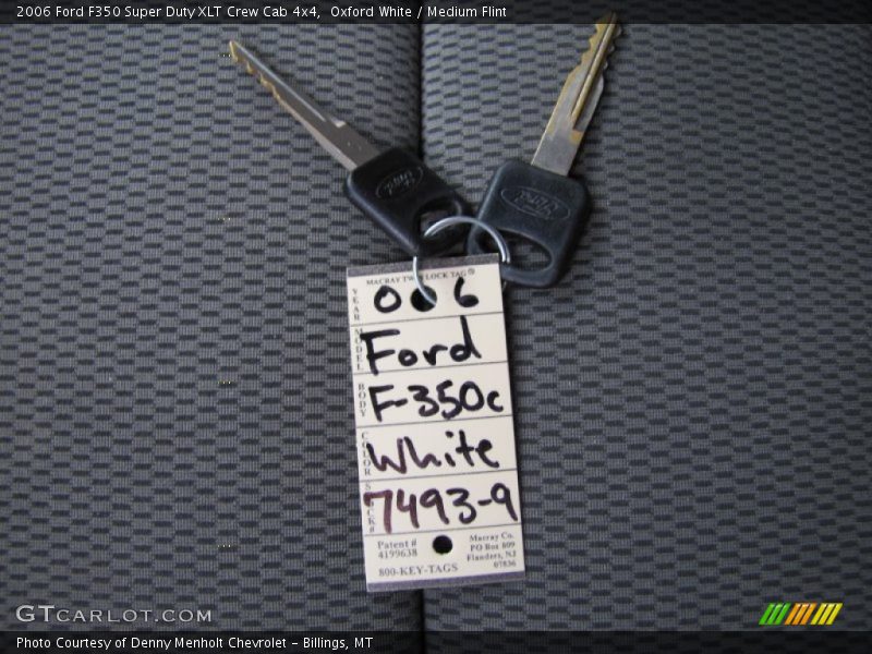 Oxford White / Medium Flint 2006 Ford F350 Super Duty XLT Crew Cab 4x4