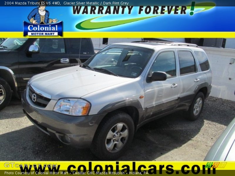 Glacier Silver Metallic / Dark Flint Grey 2004 Mazda Tribute ES V6 4WD