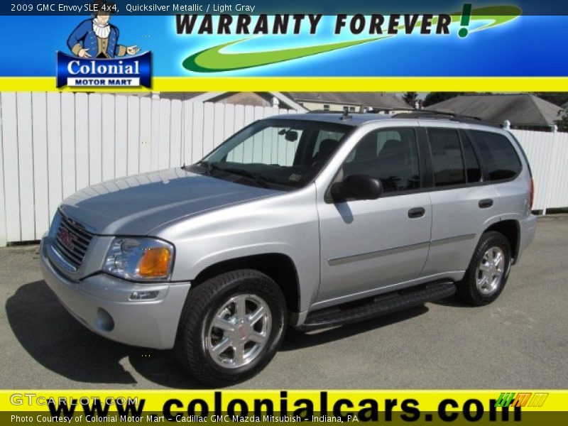 Quicksilver Metallic / Light Gray 2009 GMC Envoy SLE 4x4