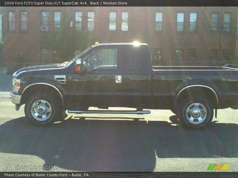 Black / Medium Stone 2009 Ford F250 Super Duty XLT SuperCab 4x4