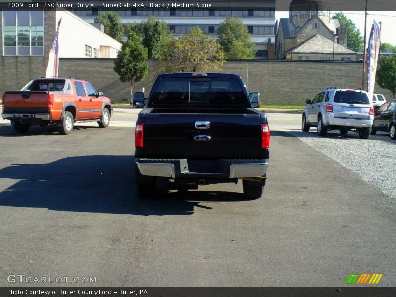 Black / Medium Stone 2009 Ford F250 Super Duty XLT SuperCab 4x4
