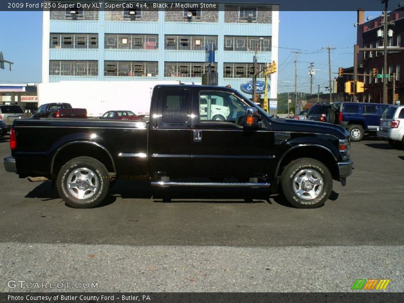 Black / Medium Stone 2009 Ford F250 Super Duty XLT SuperCab 4x4