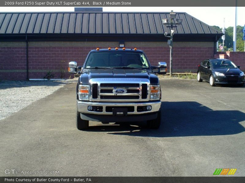 Black / Medium Stone 2009 Ford F250 Super Duty XLT SuperCab 4x4