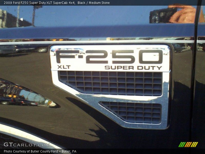 Black / Medium Stone 2009 Ford F250 Super Duty XLT SuperCab 4x4