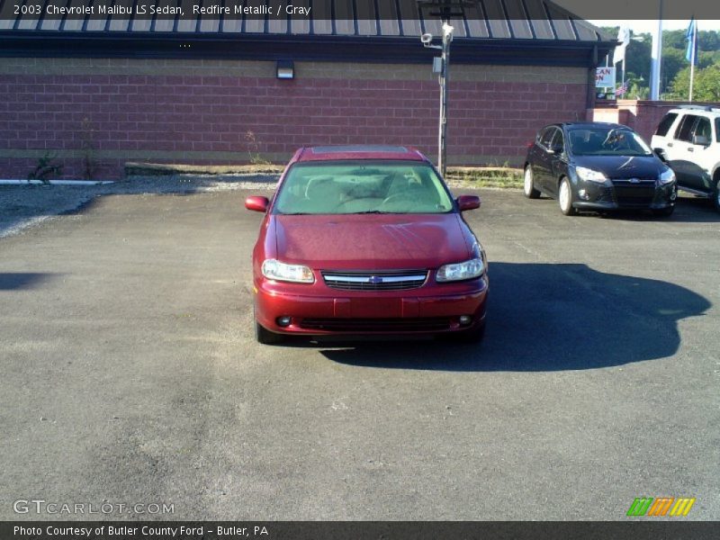 Redfire Metallic / Gray 2003 Chevrolet Malibu LS Sedan