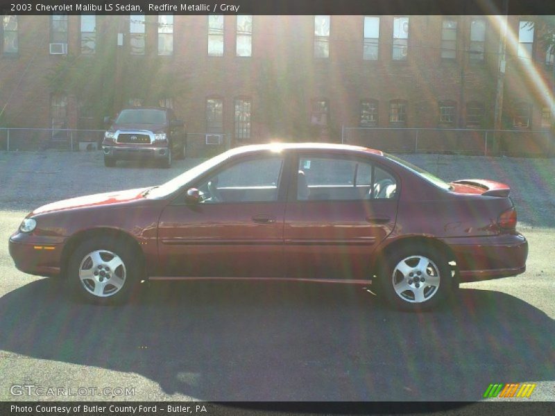 Redfire Metallic / Gray 2003 Chevrolet Malibu LS Sedan