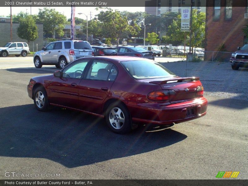 Redfire Metallic / Gray 2003 Chevrolet Malibu LS Sedan