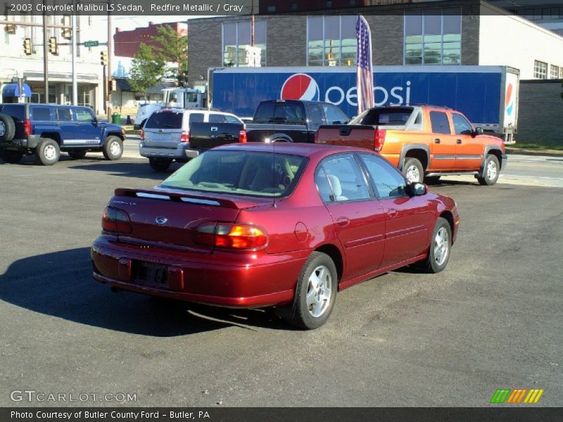 Redfire Metallic / Gray 2003 Chevrolet Malibu LS Sedan