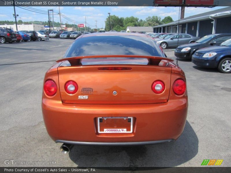 Sunburst Orange Metallic / Ebony 2007 Chevrolet Cobalt SS Coupe