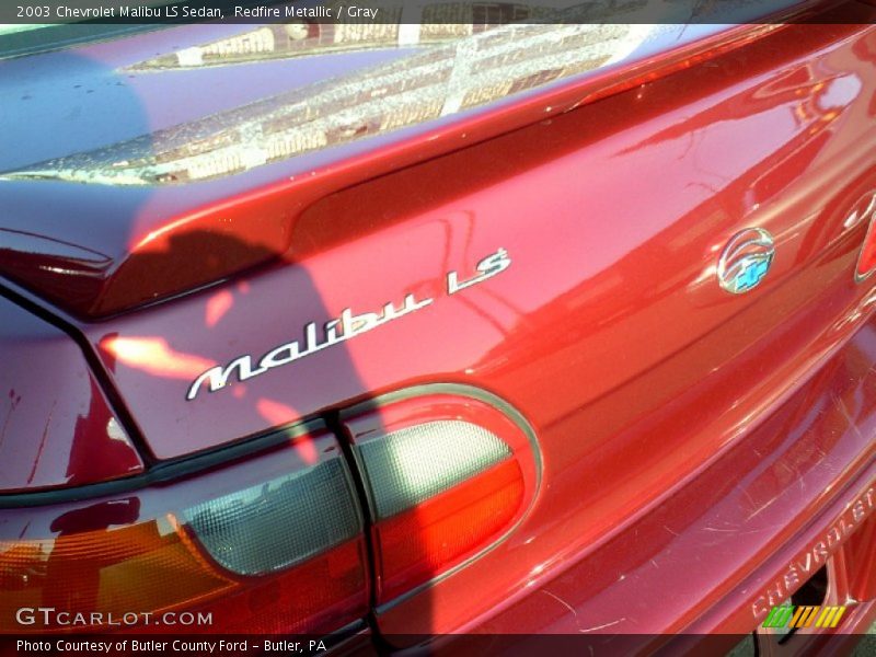 Redfire Metallic / Gray 2003 Chevrolet Malibu LS Sedan