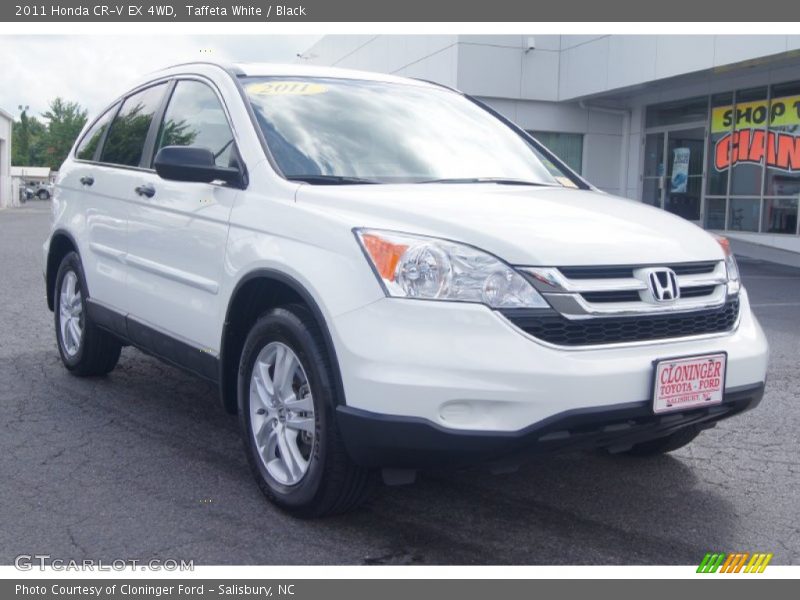 Taffeta White / Black 2011 Honda CR-V EX 4WD
