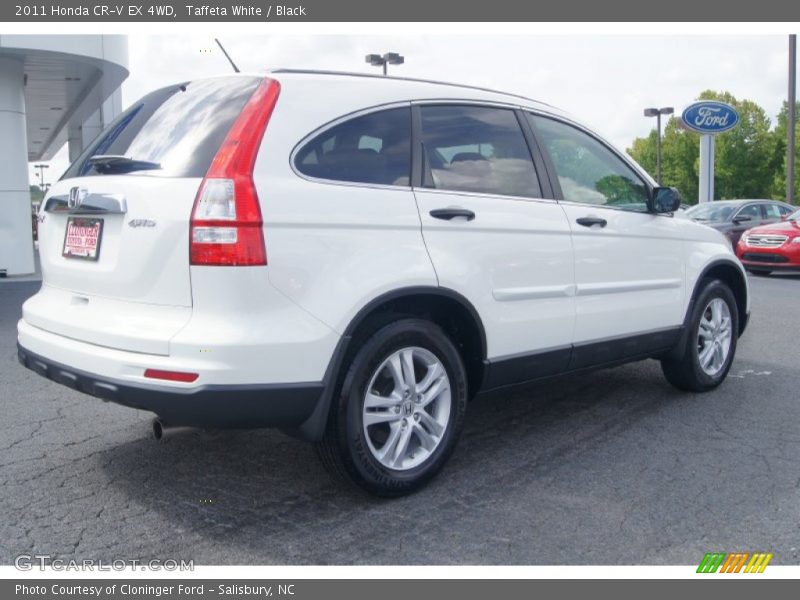 Taffeta White / Black 2011 Honda CR-V EX 4WD