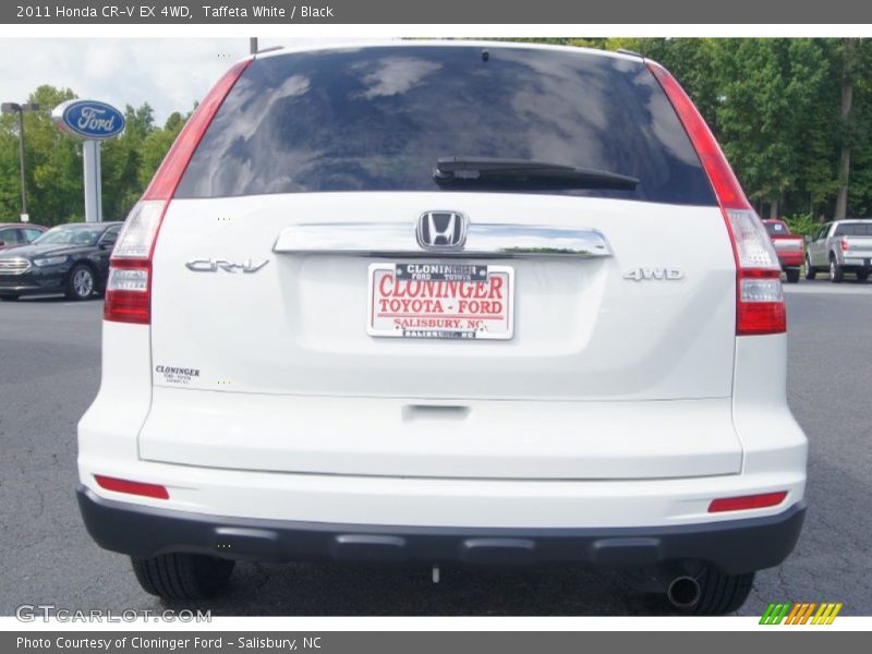 Taffeta White / Black 2011 Honda CR-V EX 4WD