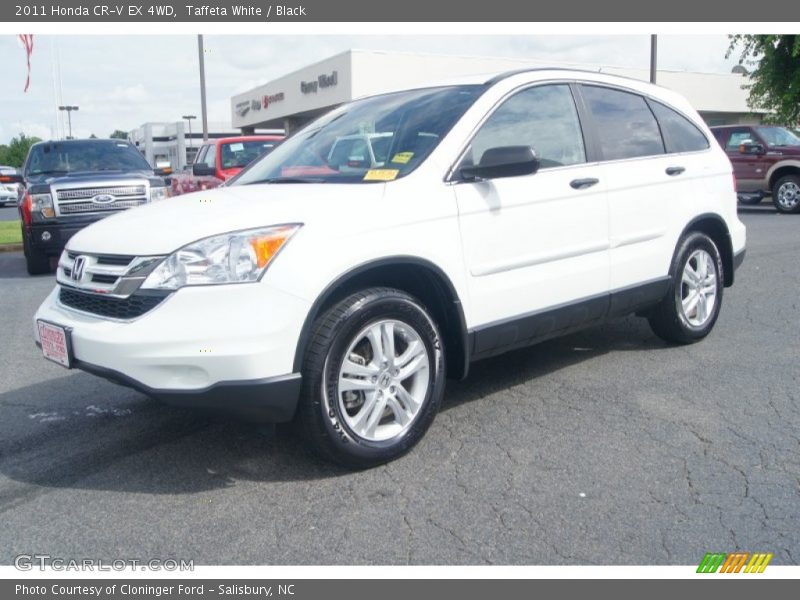 Taffeta White / Black 2011 Honda CR-V EX 4WD